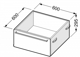 Mobile basso mobile per installazione sotto il cavalletto per asciugatrice/lavatrice