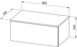 Viseći ormarić JAZZ 80 s jednom ladicom