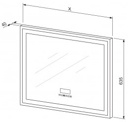 Ogledalo CONNECT z radiem