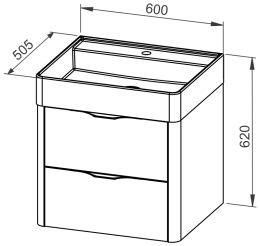 Omarica ARDEA 60 z umivalnikom