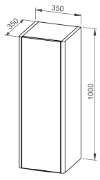 Stranska omarica ARDEA 35x100, L/D