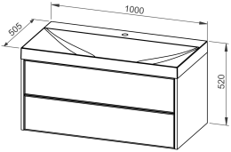 Omarica MYRA 100 z umivalnikom
